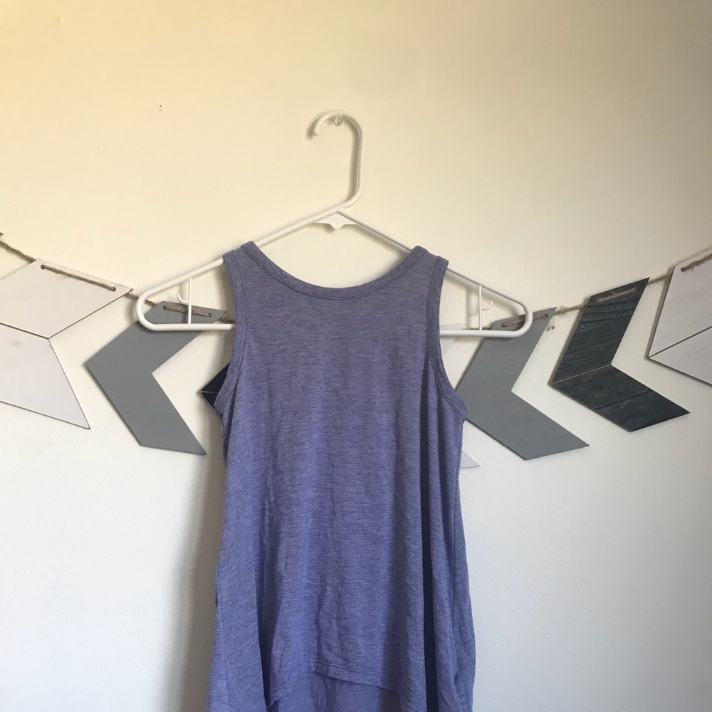 Blue and White Tank Top